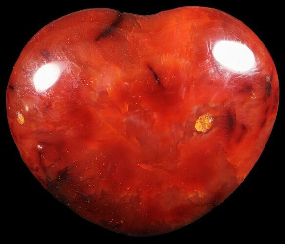 Colorful Carnelian Agate Heart #59568
